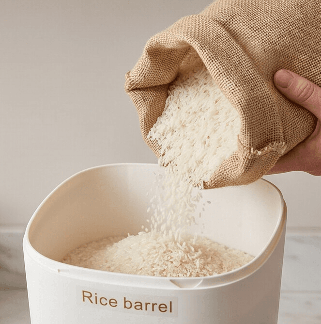 Airtight Rice Storage Container with Bottom Dispensing System 3
