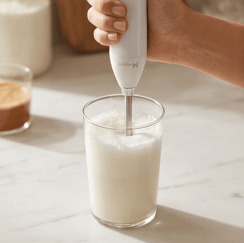 Mini Electric Hand Mixer with Whisk and Stirrer Attachments 5