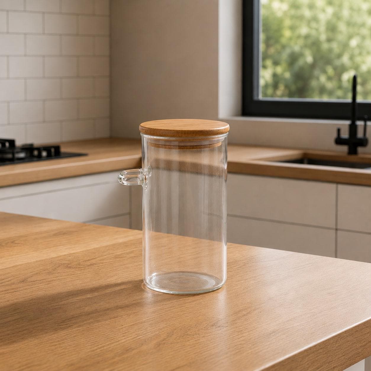 Airtight Glass Storage Jar with Bamboo Lid and Wooden Spoon for Food and Spices – Size 8.5×20 cm


 3