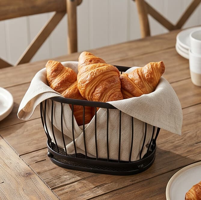 Black Multi-Purpose Metal Storage Basket 3