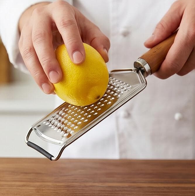 Kitchen Utensil M-Q10 (Wooden Handle Food Grater)