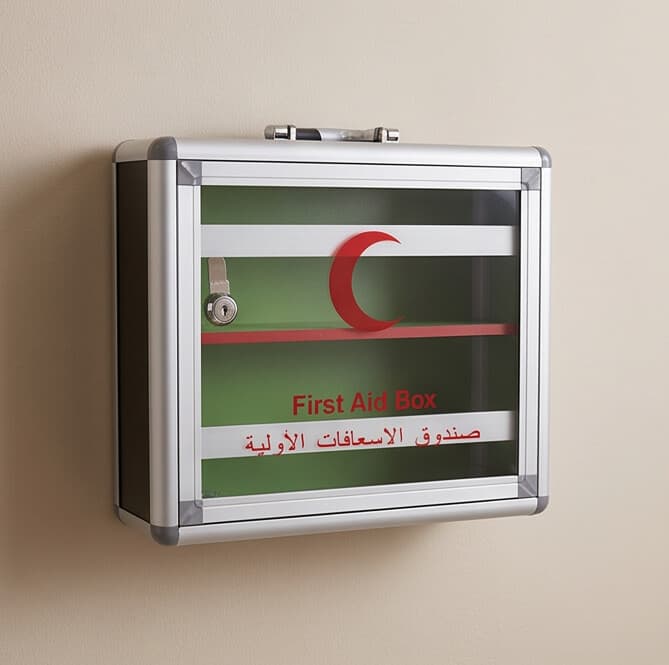 First Aid Box with Aluminum Frame and Security Lock 3
