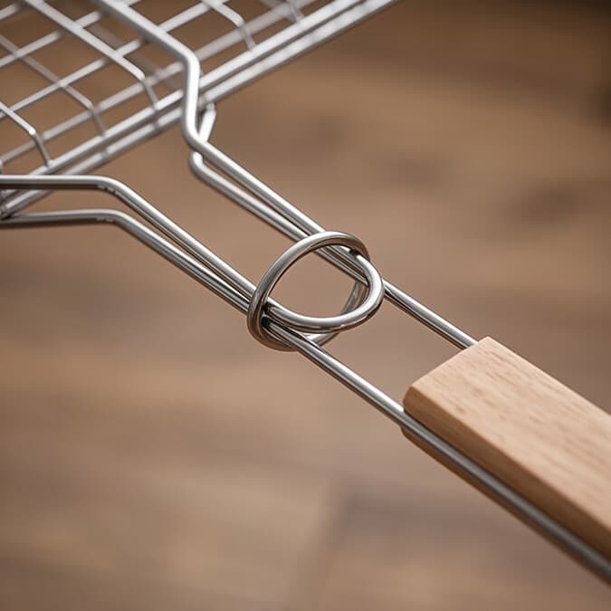 Grill Grate with Wooden Handle - Small 2