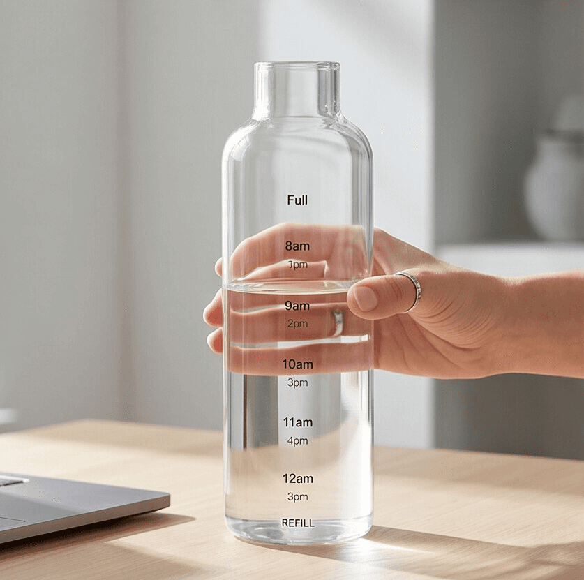 Clear Bottle with Plastic Cap