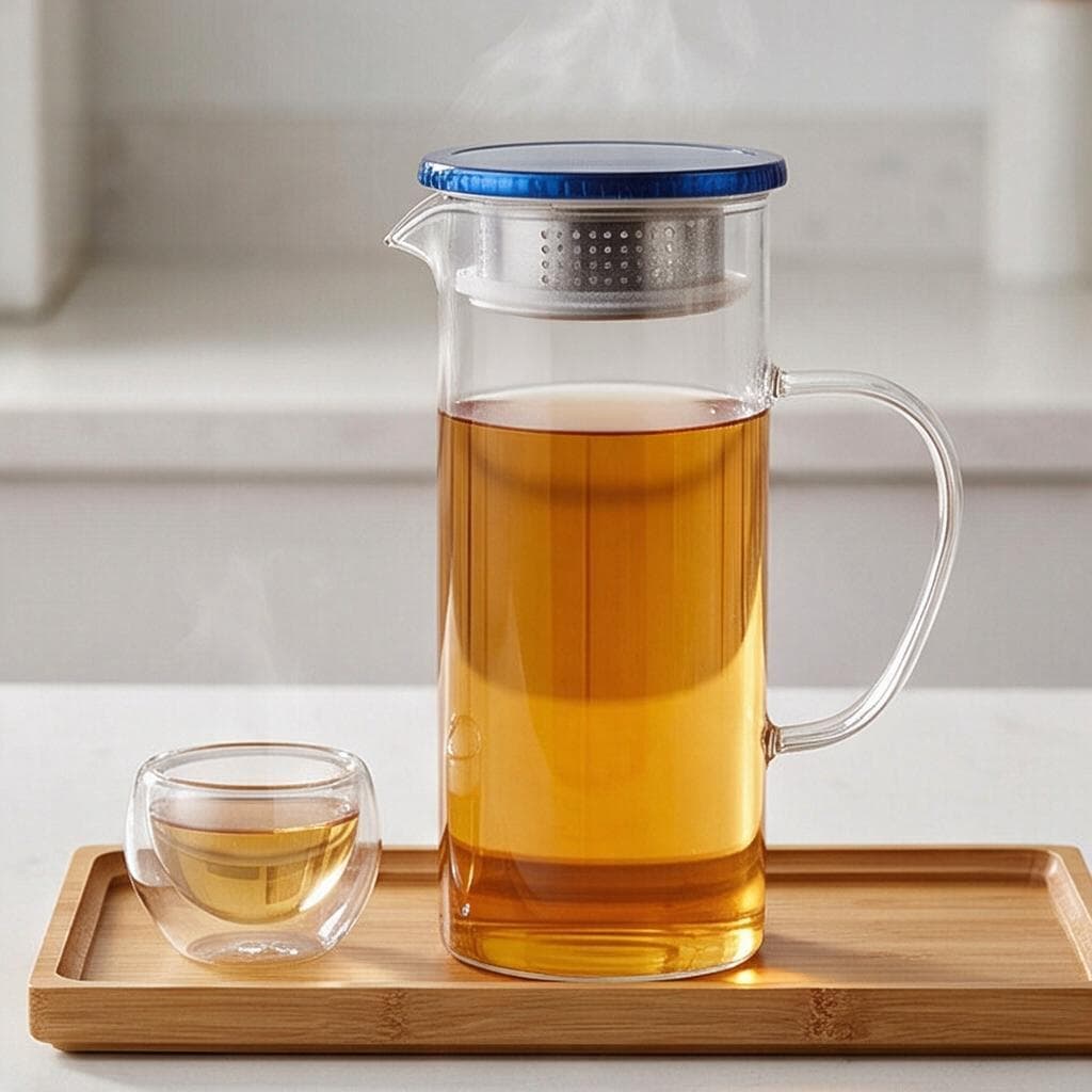 Glass Pitcher with Lid 4