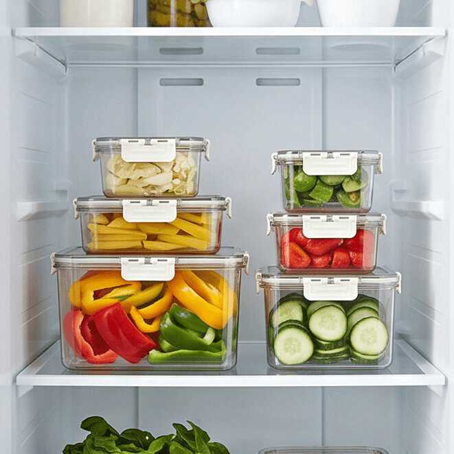 Multi-Size Food Storage Container Set – 4 Pieces 4
