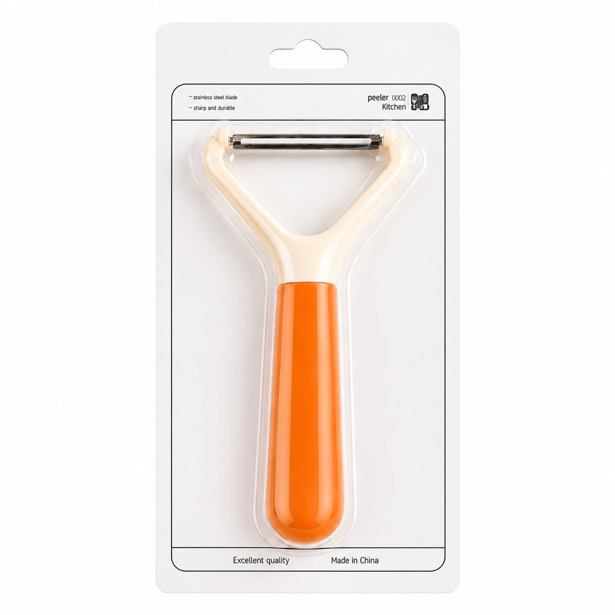 Manual Vegetable & Fruit Peeler - Cream & Wooden 4