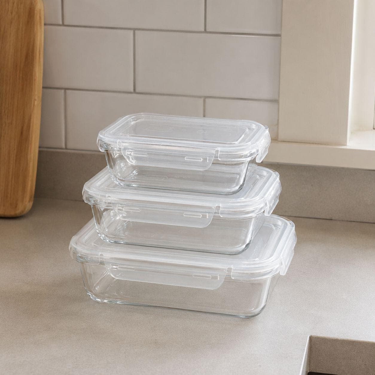 Food Storage Container Set with Airtight Lids