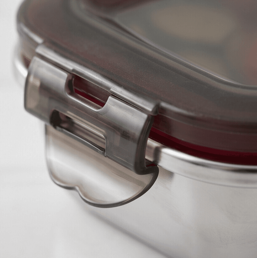 Rectangular Stainless Steel 304 Food Storage Container - 220 ML 4