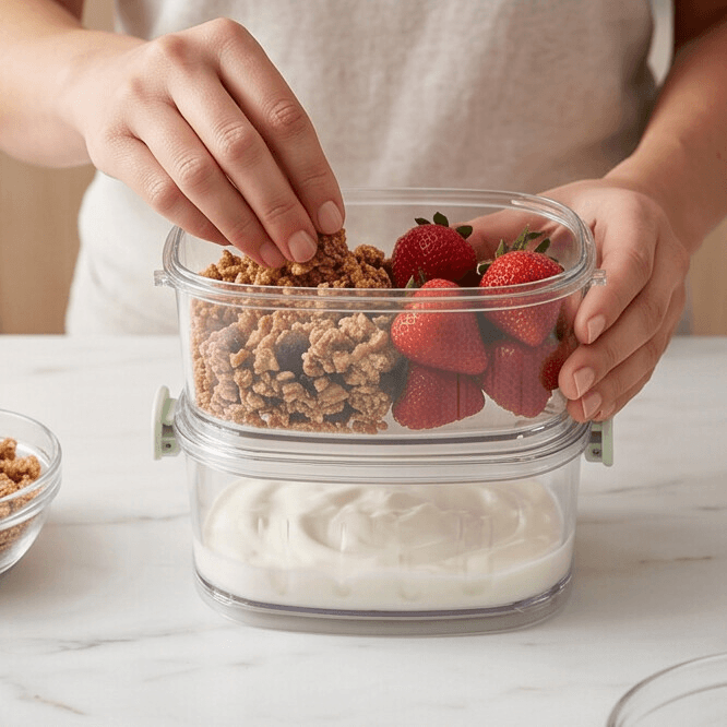 Rectangular Two-Tier Spice Storage Container 4