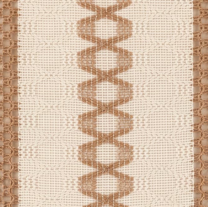 Rectangular Cotton Placemat with Embroidered Lace Trim Size 30×45 cm Set of 2 Pieces
 4