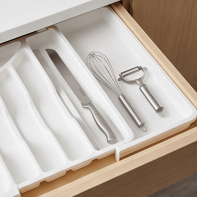 Six-Compartment Expandable Storage Box with Rounded Edges and Hanging Hole (41.5×34 cm) 5