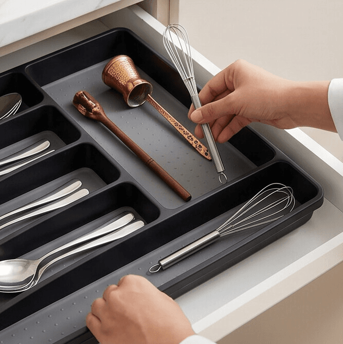 Kitchen Drawer Organizer for Cutlery and Utensils 5