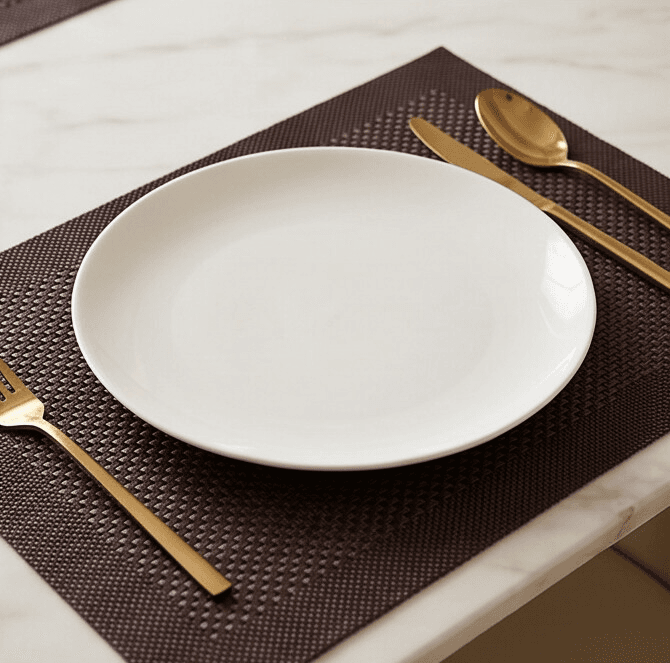 Textilene PVC Woven Placemat – Light Brown – Size 30×45 cm
 3