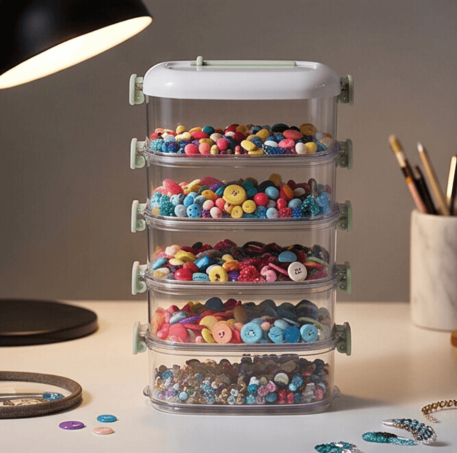 Rectangular Five-Tier Spice Storage Container 4