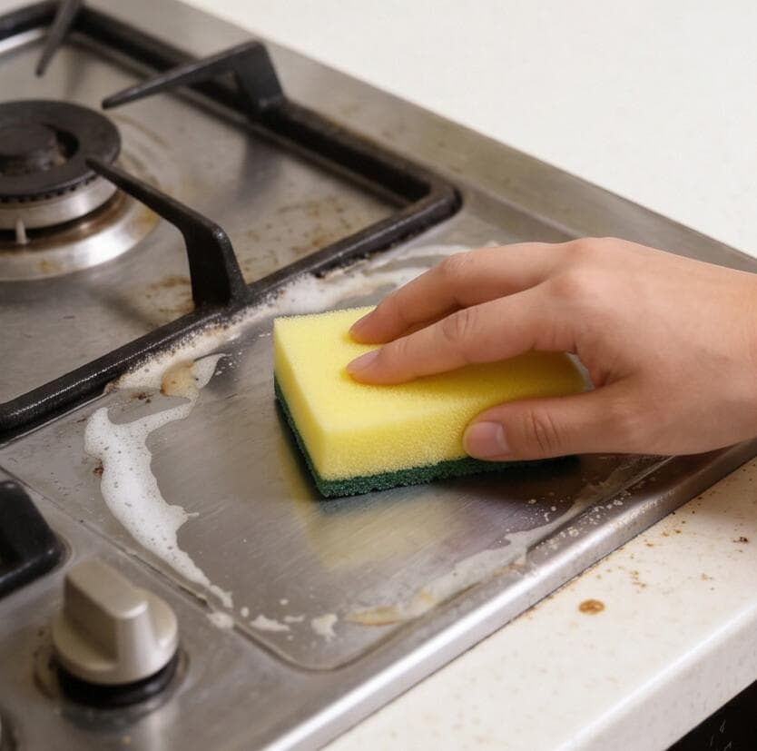 Dual-Sided Kitchen Sponge Scouring Pad - 10 Pcs 2