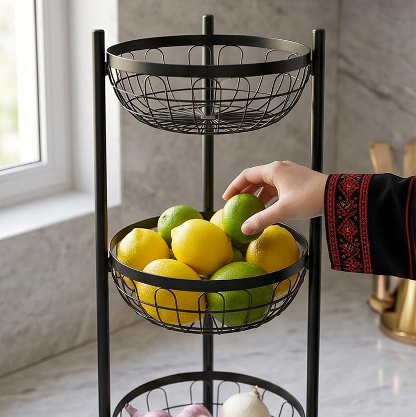 Standing Metal Storage Rack - 3 Shelves 2