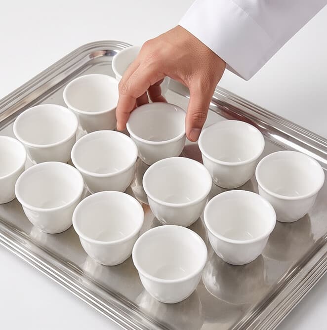 Coffee Cups Set Diamond Design 3