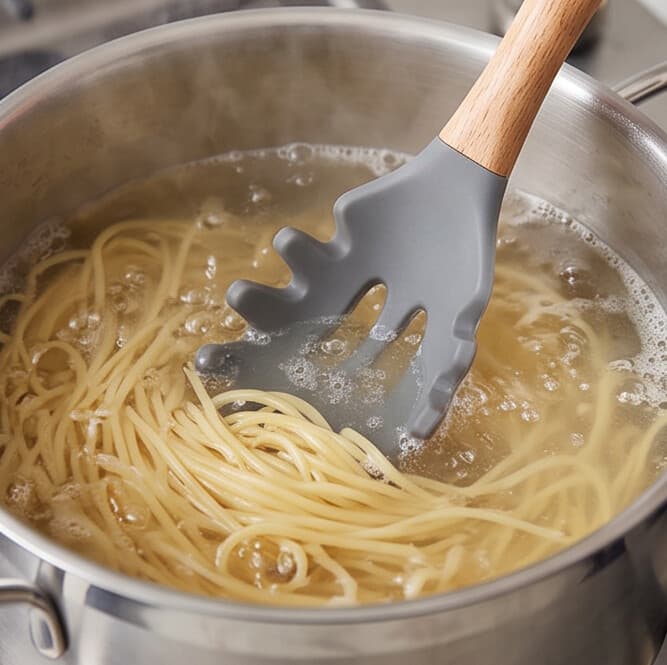 Kitchen Utensil 3202A (Wooden Spaghetti Spoon) 4