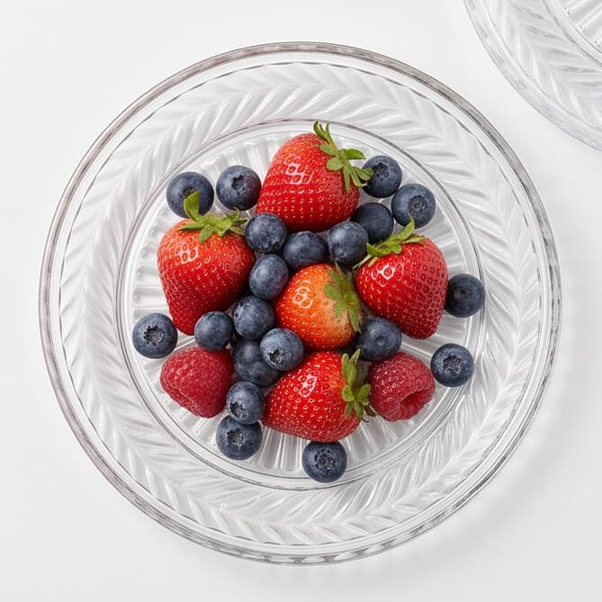 Leaves Design Dessert Serving Plate 6Pcs Set 2