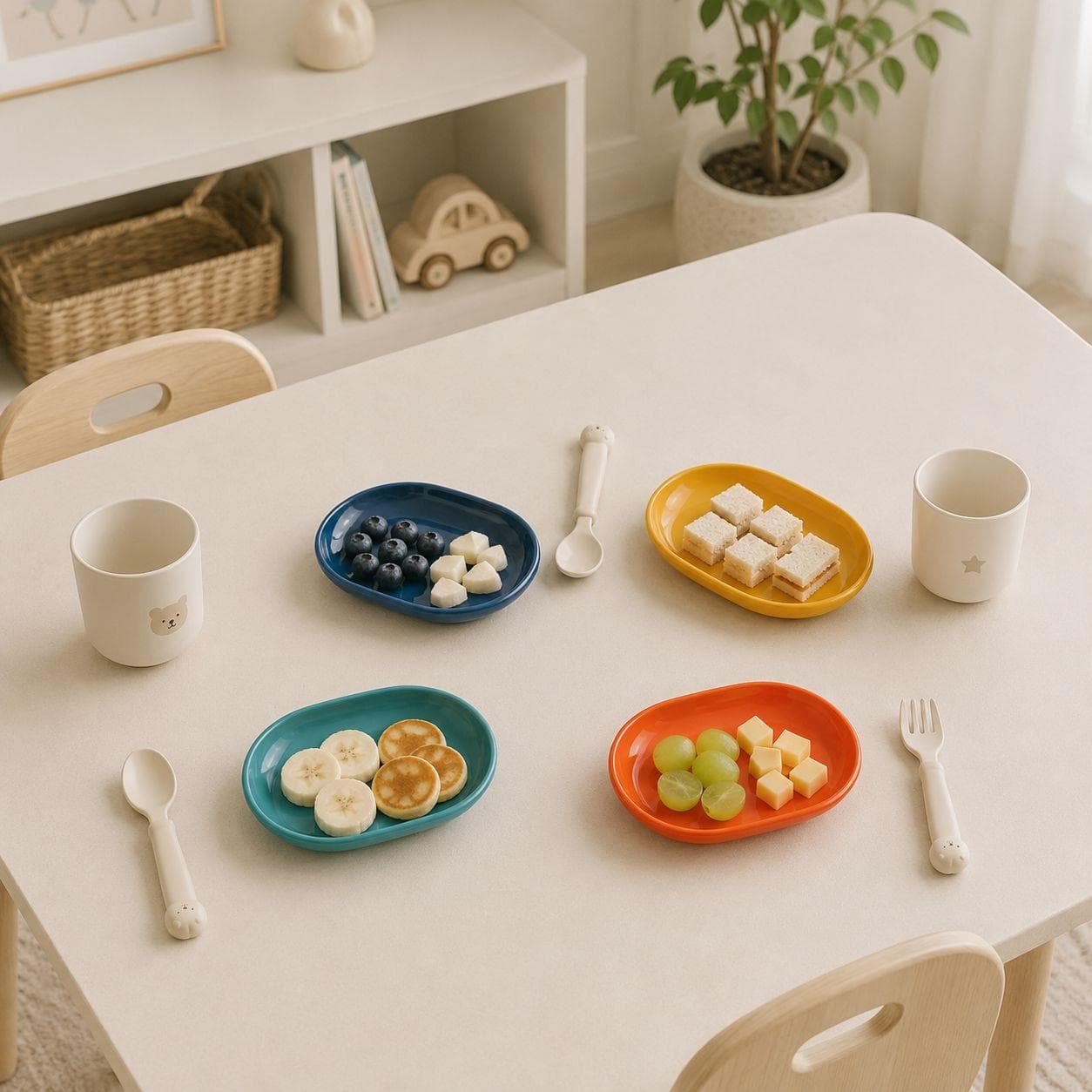 Oval Serving Plate Set – Multiple Colors (4 Pieces) 5
