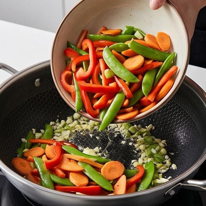 Stainless steel pan with side handles and lid, size 26 × 8 cm, suitable for everyday cooking. 4