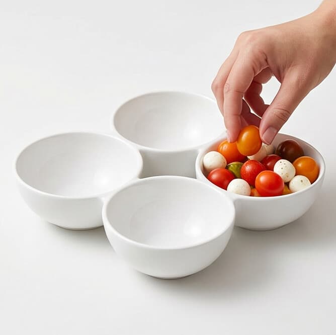 Egg Box 4pcs (9.8×9.5×2.5 cm / 4pcs)