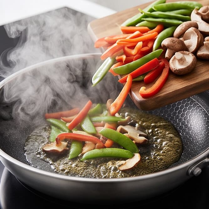 Tri-ply stainless steel pan with a glossy finish, no lid, 1.6L capacity, size 28 × 8 cm. 4