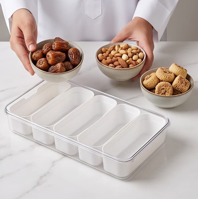 Multi-Compartment Food Container – 5 Sections 5