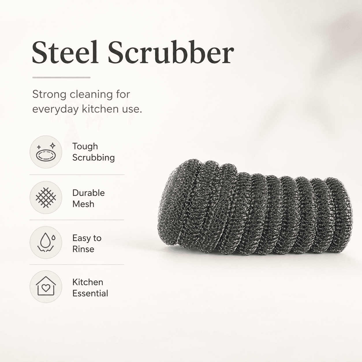 Stainless Steel Scouring Ball Set – 10 PCS 5