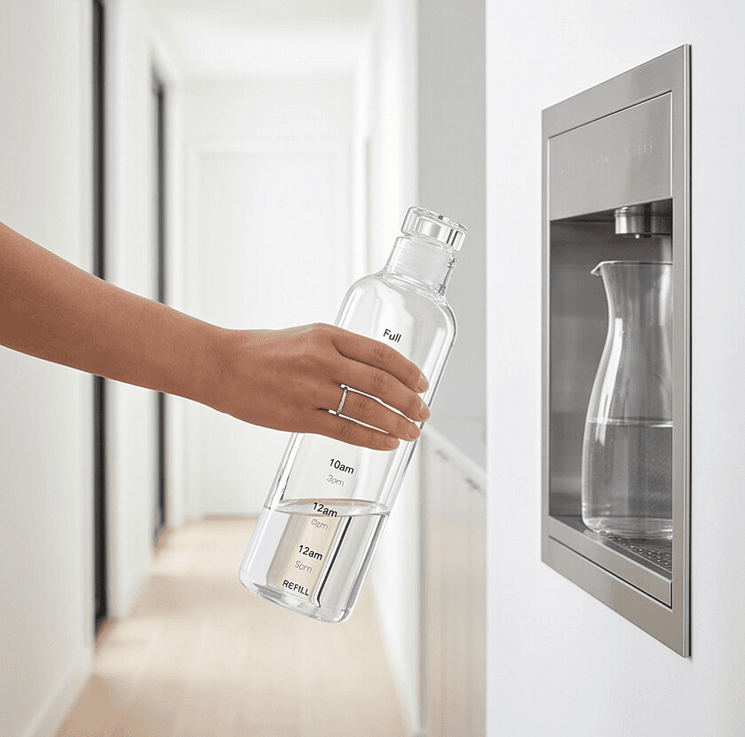 Clear Bottle with Plastic Cap 4