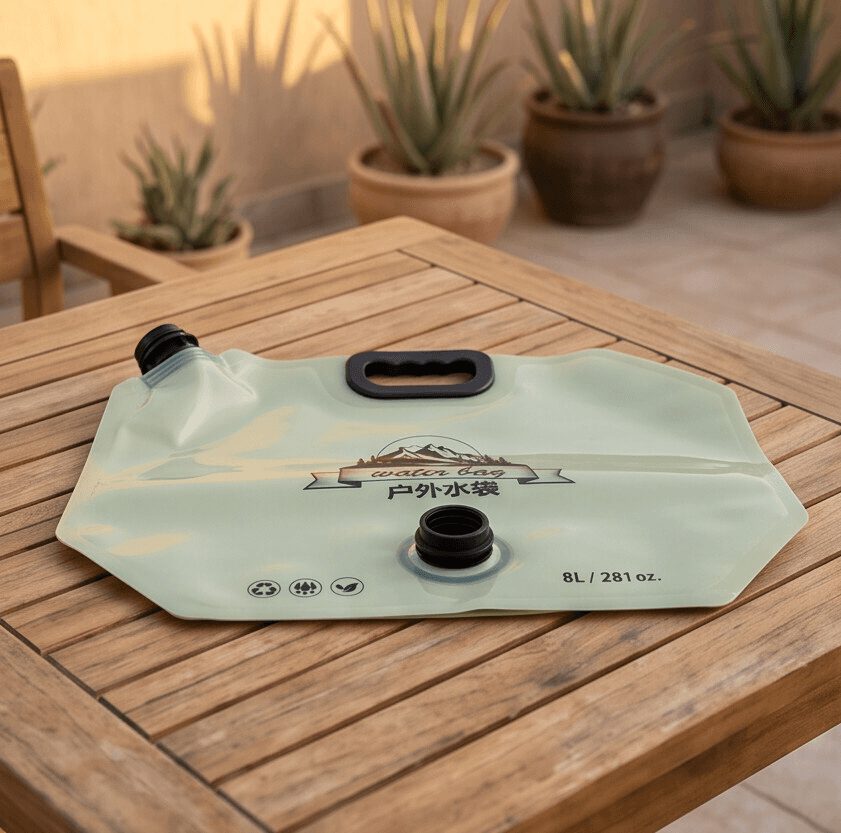 Foldable Travel Water Bag with Tap and Filling Valve