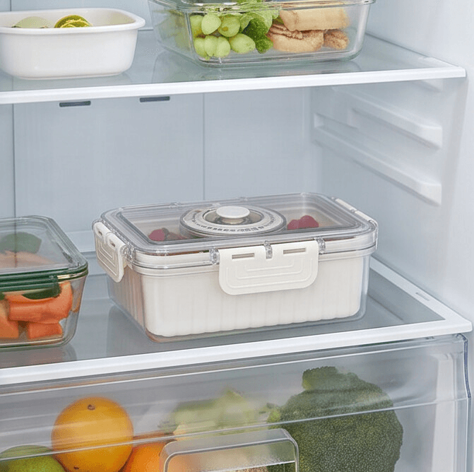 Clear Food Storage Container with Lid and Side Lock – 18cm 5