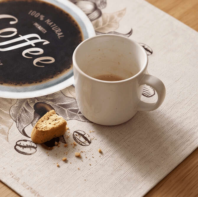 Rectangular PVC Teslin Placemat with Classic Print Size 30×45 cm
 4