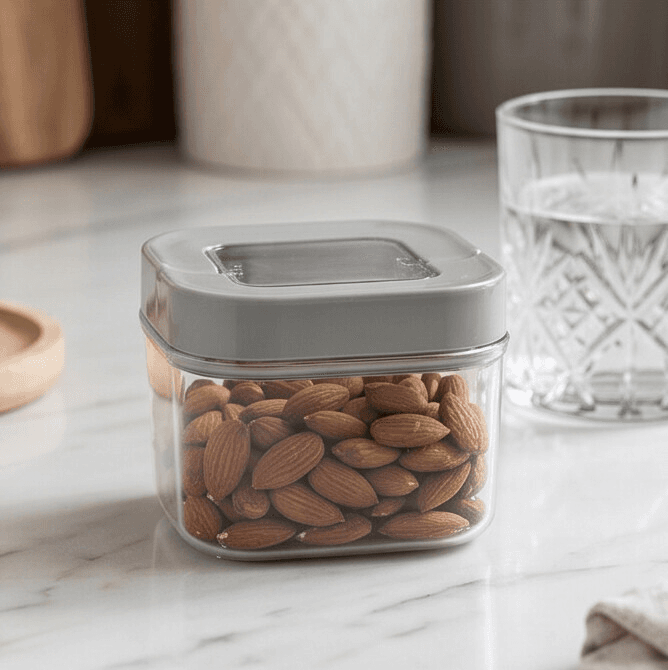 Flip Lid Plastic Food Container Set 400ml (2 Pieces) 4