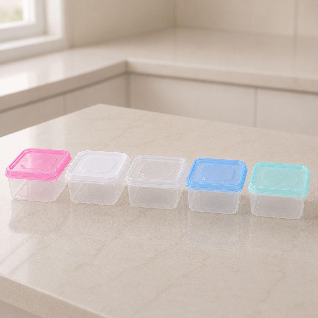 Square Food Storage Container Set - 4 Pieces 4