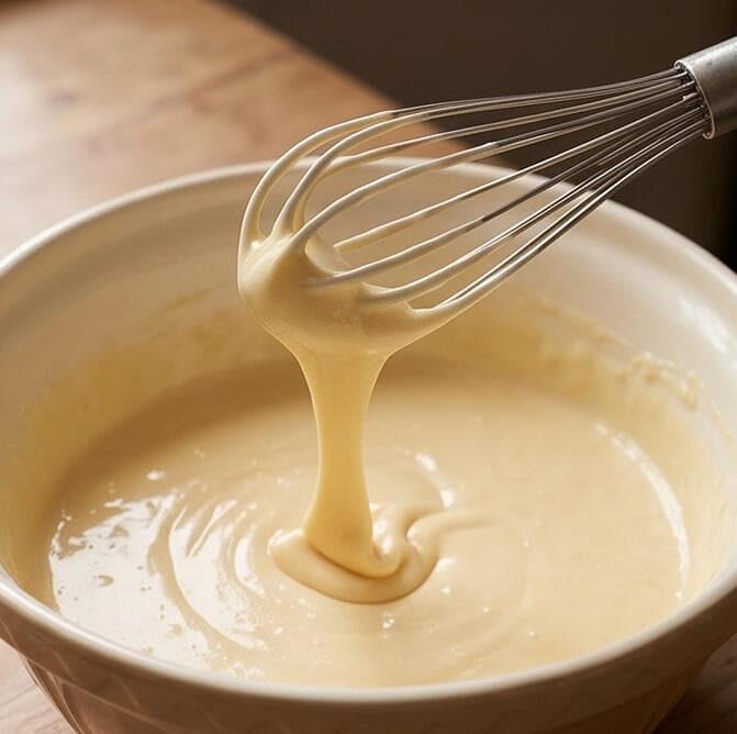 Manual Egg Whisk with Wooden Handle - Small 6