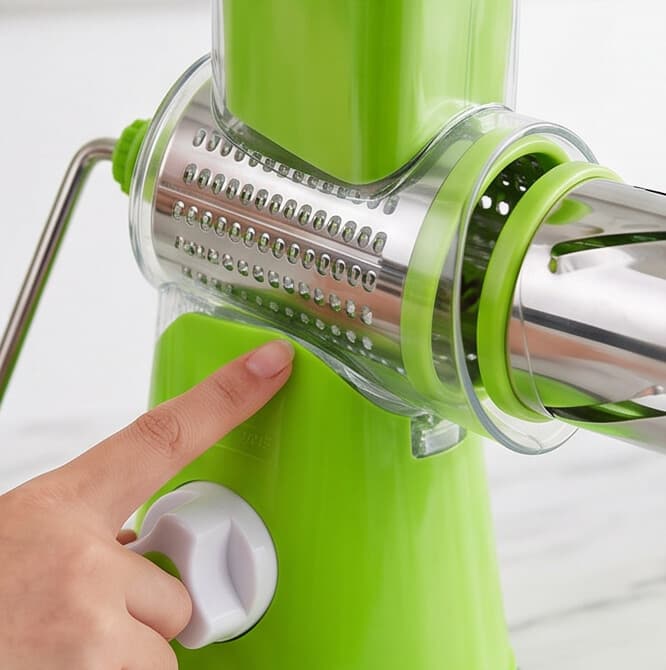 Manual Vegetable Cutter XHD01 (Multi-Blade Hand Vegetable Slicer, Green) 5