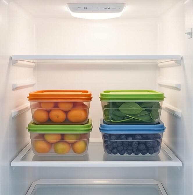 Rectangular Food Storage Container Set - 3 Pieces - 250 ml - Green 2