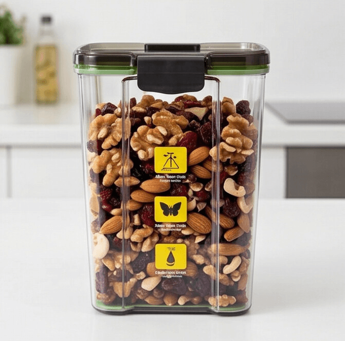 PET Airtight Jar 1800mL (10×11×26)