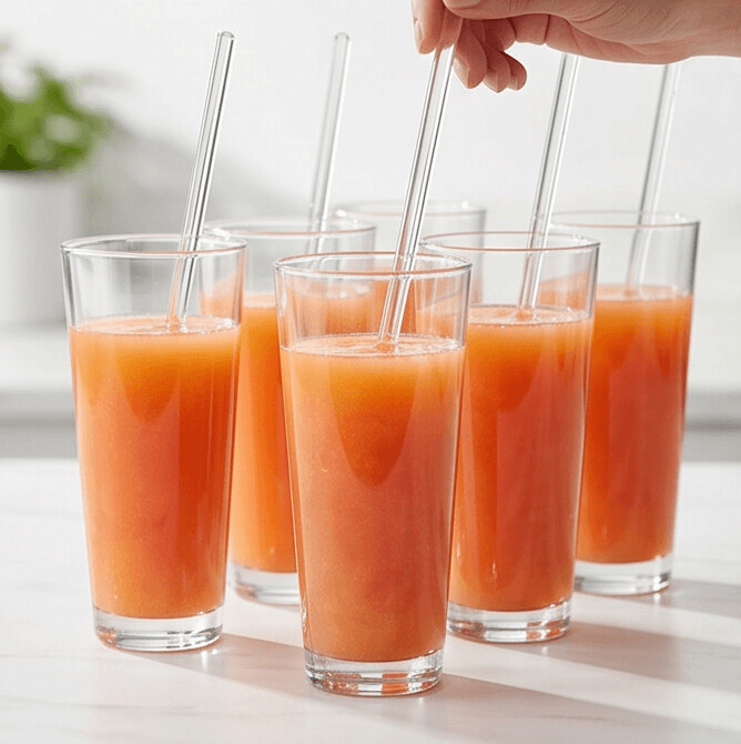 Tall Glass Tumbler 6Pcs Set