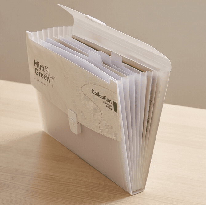 Document Storage Bag with Handle and Plastic Lock