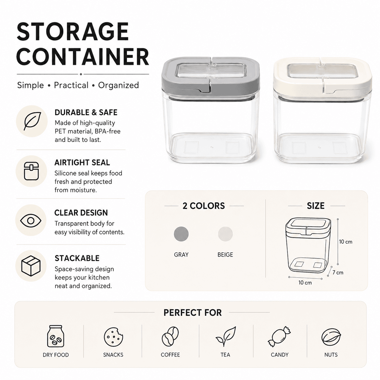 Flip Lid Food Container 1000ml Pack of 2 7