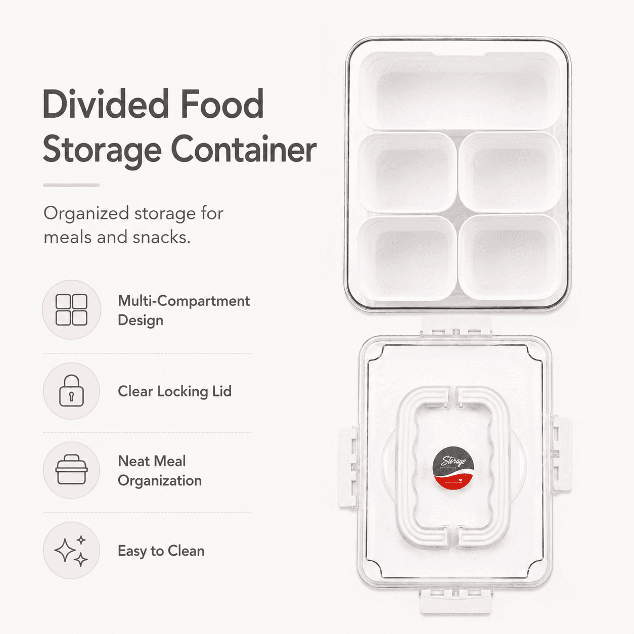 5-Compartment Food Container 5
