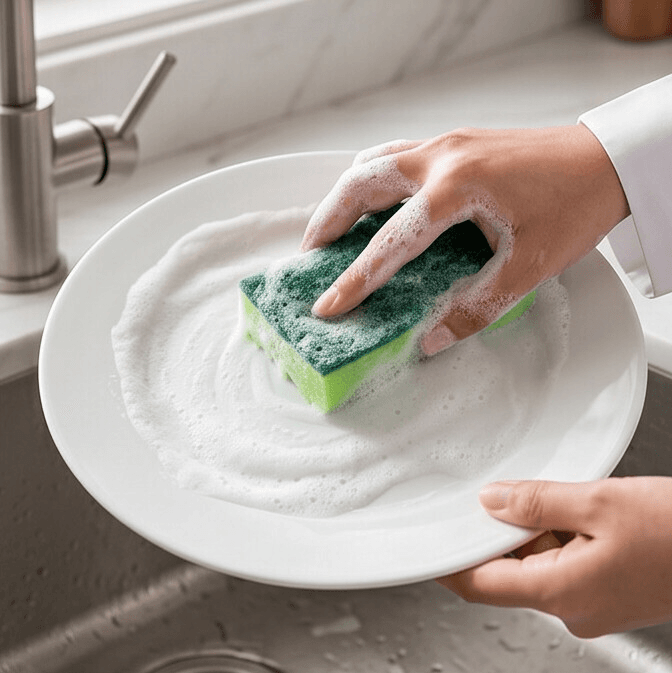 Multicolor Multi-Purpose Cleaning Sponge - 10 Pcs 5