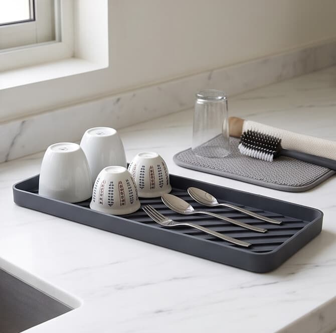 Multi-Purpose Silicone Kitchen Mat (Heat-Resistant) - Gray 5