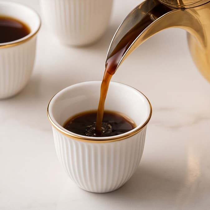 Coffee Cups Set Ribbed Design 12pcs Set 5