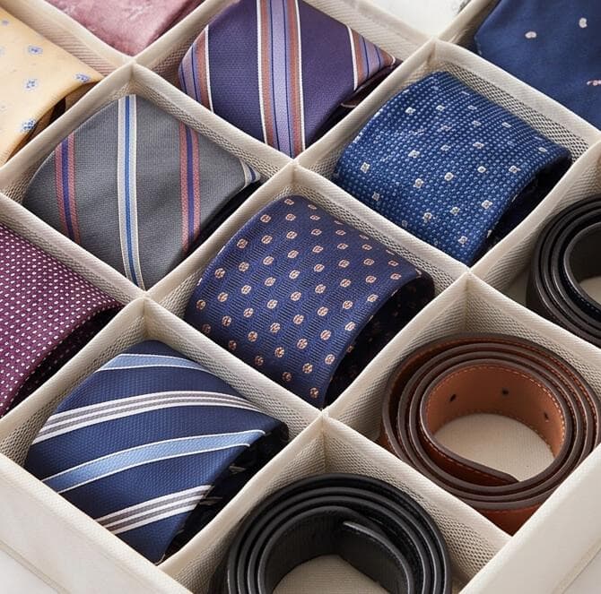 Fabric Drawer Organizer with multiple compartments, perfect for organizing socks, underwear, and accessories 6