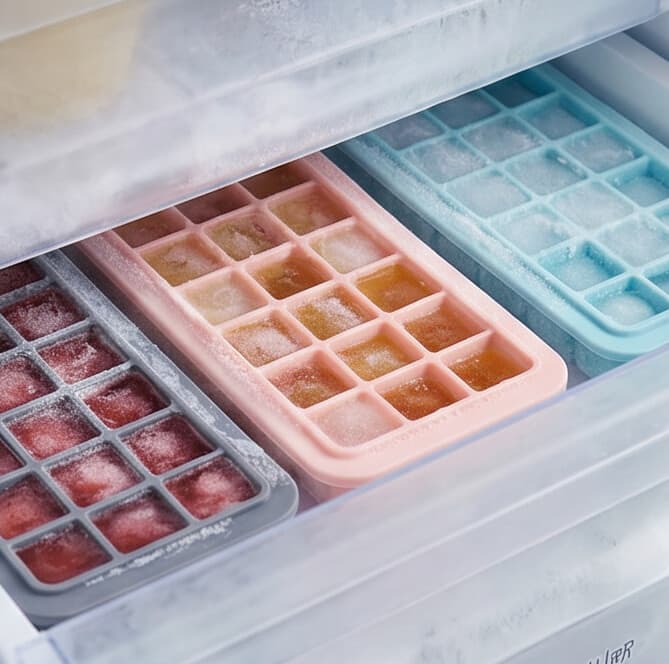 24-Cube Silicone Ice Tray without Lid (25×10×3 cm)