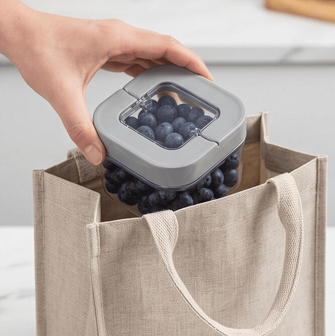 Flip Lid Plastic Food Container Set 400ml (2 Pieces) 5